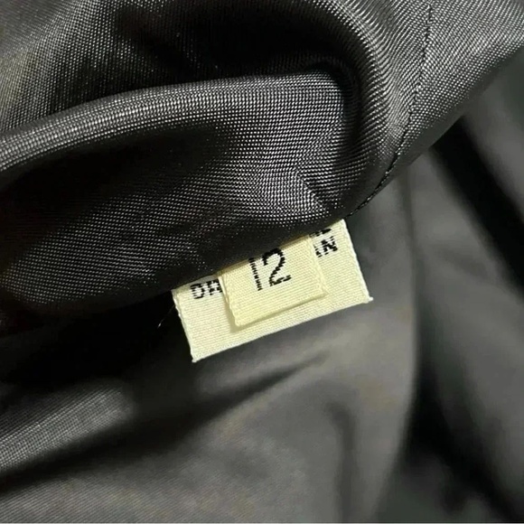 Vintage Rickie Freeman for Teri Jon Dark Gray Button Up Leather Jacket. Size 12 - Picture 8 of 8